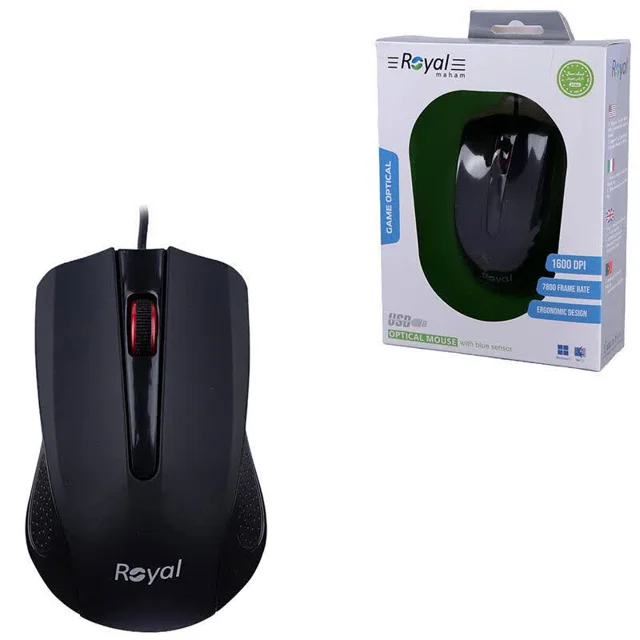 ماوس سیم‌دار رویال برند Royal مدل RM257